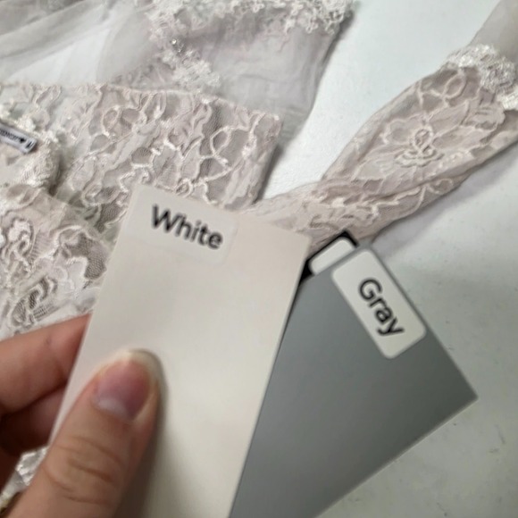 Passion Concept Womens Boho Lacey Open Kimono Top Size M Off White Festival - Picture 6 of 10